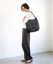 BKCGD05165 MK MICHEL KLEIN BAG(MK ミッシェルクラン バッグ) [2WAY/A4収納可]デニム風デザイン変形トートバッグ ネイビー