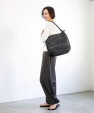 BKCGD05165 MK MICHEL KLEIN BAG(MK ミッシェルクラン バッグ) [2WAY/A4収納可]デニム風デザイン変形トートバッグ ネイビー