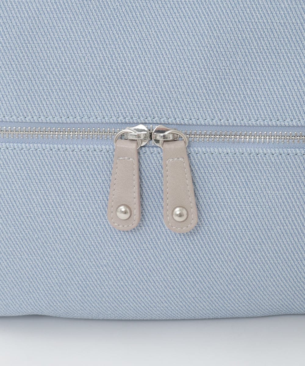 BKCGD05165 MK MICHEL KLEIN BAG(MK ミッシェルクラン バッグ) [2WAY/A4収納可]布帛風デザイン変形トートバッグ ネイビー