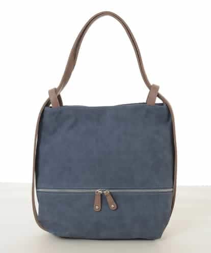 BKCGD05165 MK MICHEL KLEIN BAG [2WAY/A4収納可]デニム風デザイン変形トートバッグ