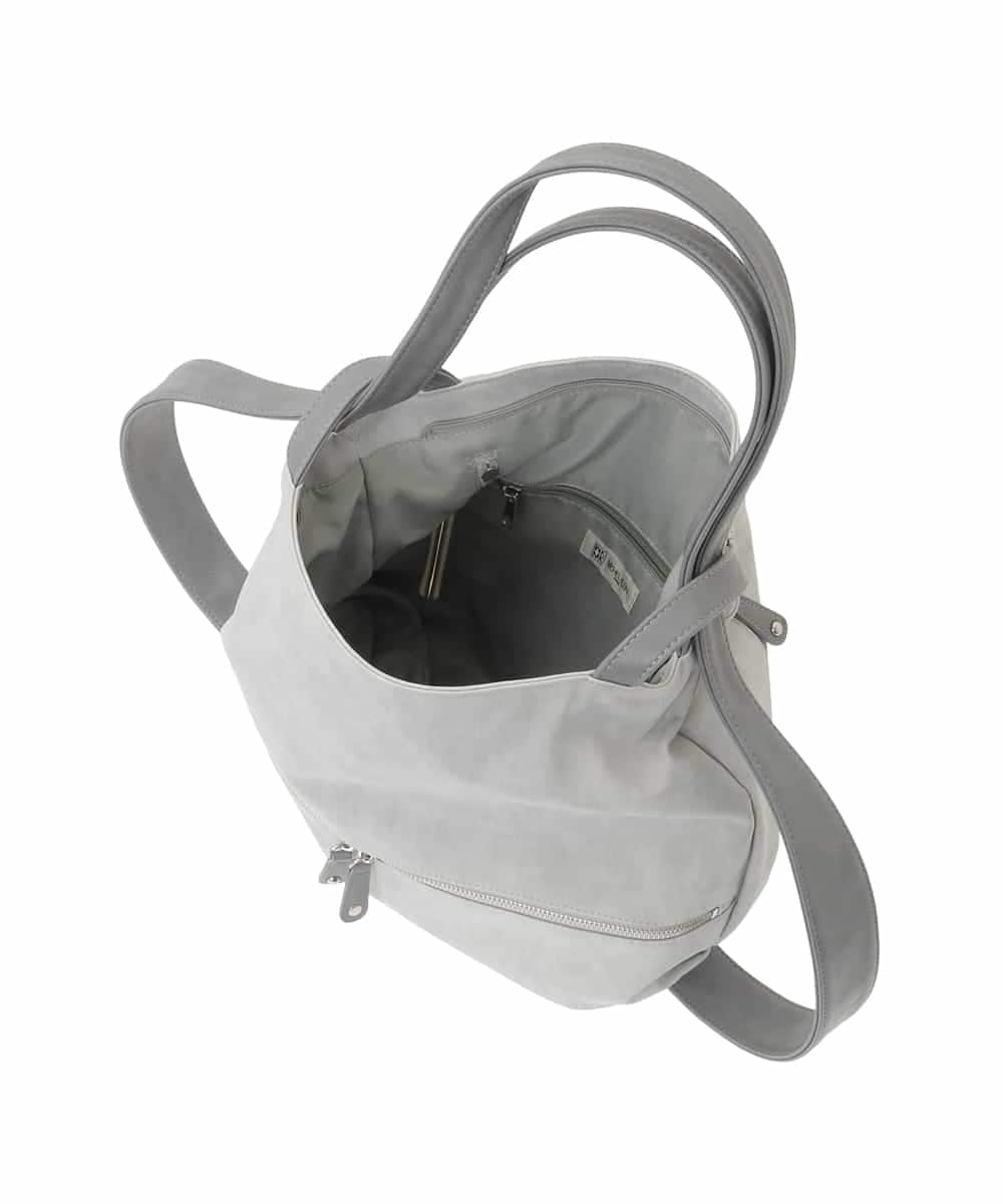 BKCGD05165 MK MICHEL KLEIN BAG(MK ミッシェルクラン バッグ) [2WAY/A4収納可]デニム風デザイン変形トートバッグ ネイビー