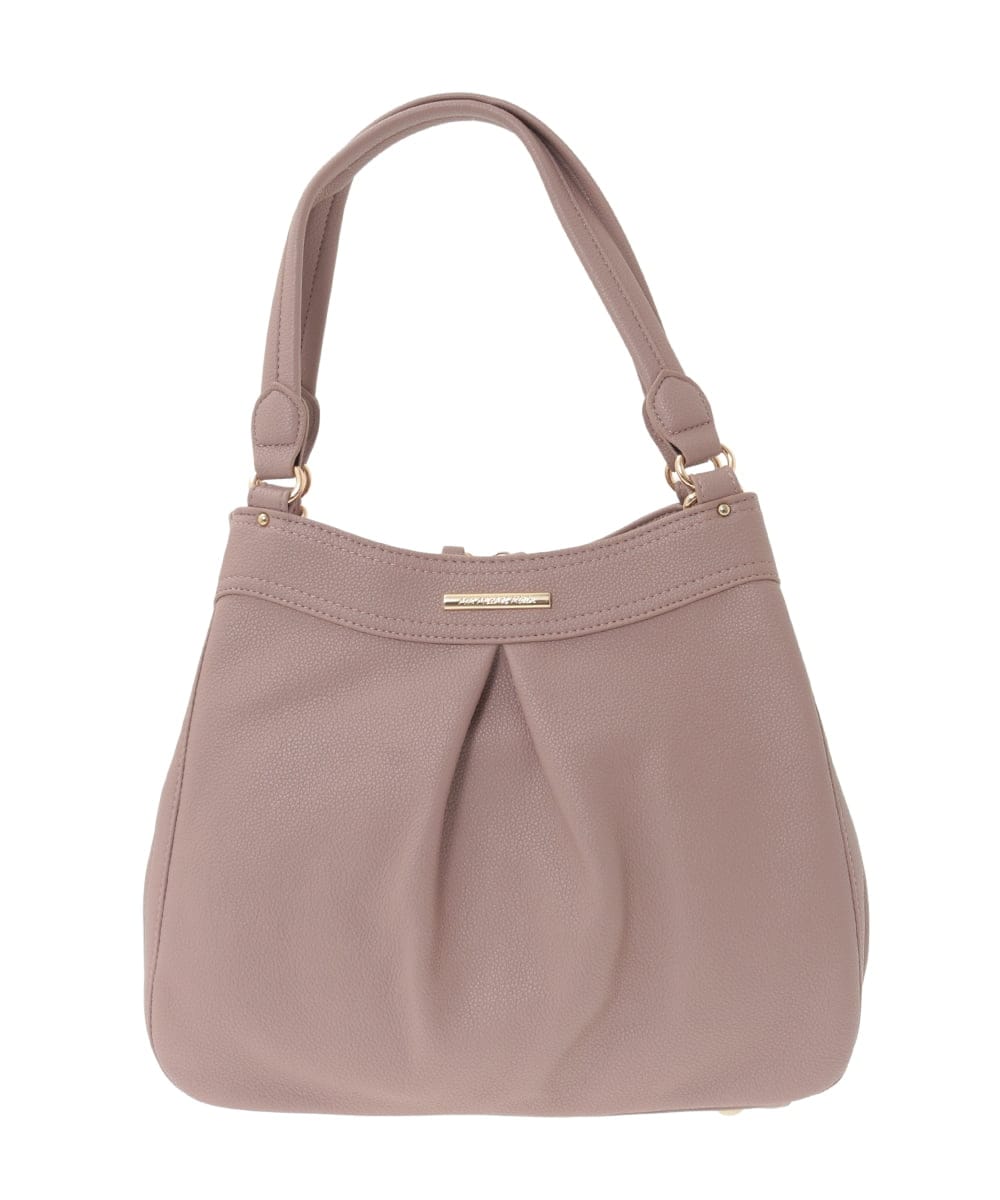 BKCGD07160 MK MICHEL KLEIN BAG(MK ミッシェルクラン バッグ) [2WAY]合成皮革タックデザインバッグ ライトブルー