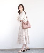 BKCGD07160 MK MICHEL KLEIN BAG(MK ミッシェルクラン バッグ) [2WAY]合成皮革タックデザインバッグ ライトブルー