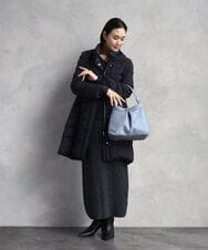 BKCGD07160 MK MICHEL KLEIN BAG(MK ミッシェルクラン バッグ) [2WAY]合成皮革タックデザインバッグ ライトブルー
