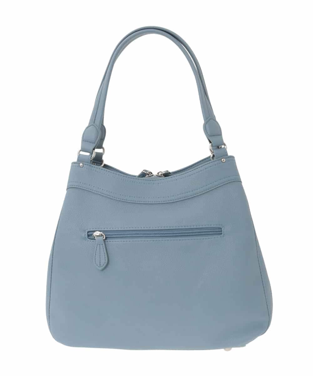 BKCGD07160 MK MICHEL KLEIN BAG(MK ミッシェルクラン バッグ) [2WAY]合成皮革タックデザインバッグ ライトブルー