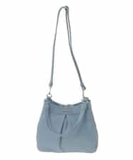 BKCGD07160 MK MICHEL KLEIN BAG(MK ミッシェルクラン バッグ) [2WAY]合成皮革タックデザインバッグ ライトブルー