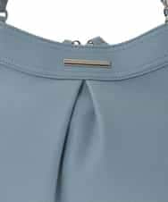 BKCGD07160 MK MICHEL KLEIN BAG(MK ミッシェルクラン バッグ) [2WAY]合成皮革タックデザインバッグ ライトブルー