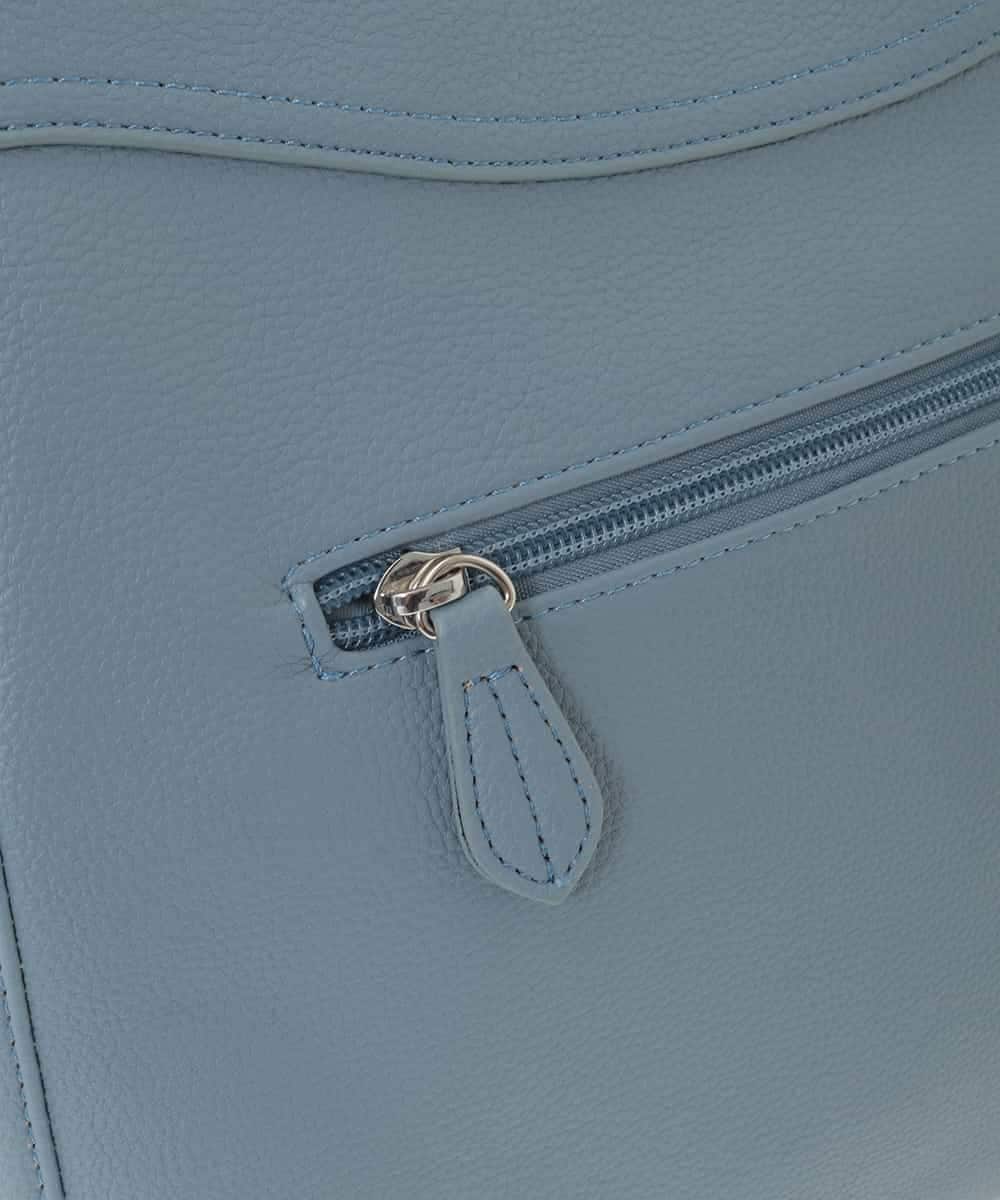 BKCGD07160 MK MICHEL KLEIN BAG(MK ミッシェルクラン バッグ) [2WAY]合成皮革タックデザインバッグ ライトブルー