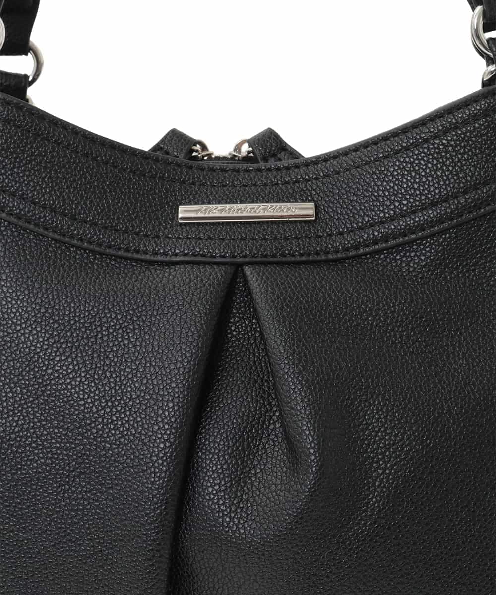 BKCGD07160 MK MICHEL KLEIN BAG(MK ミッシェルクラン バッグ) [2WAY]合成皮革タックデザインバッグ ライトブルー