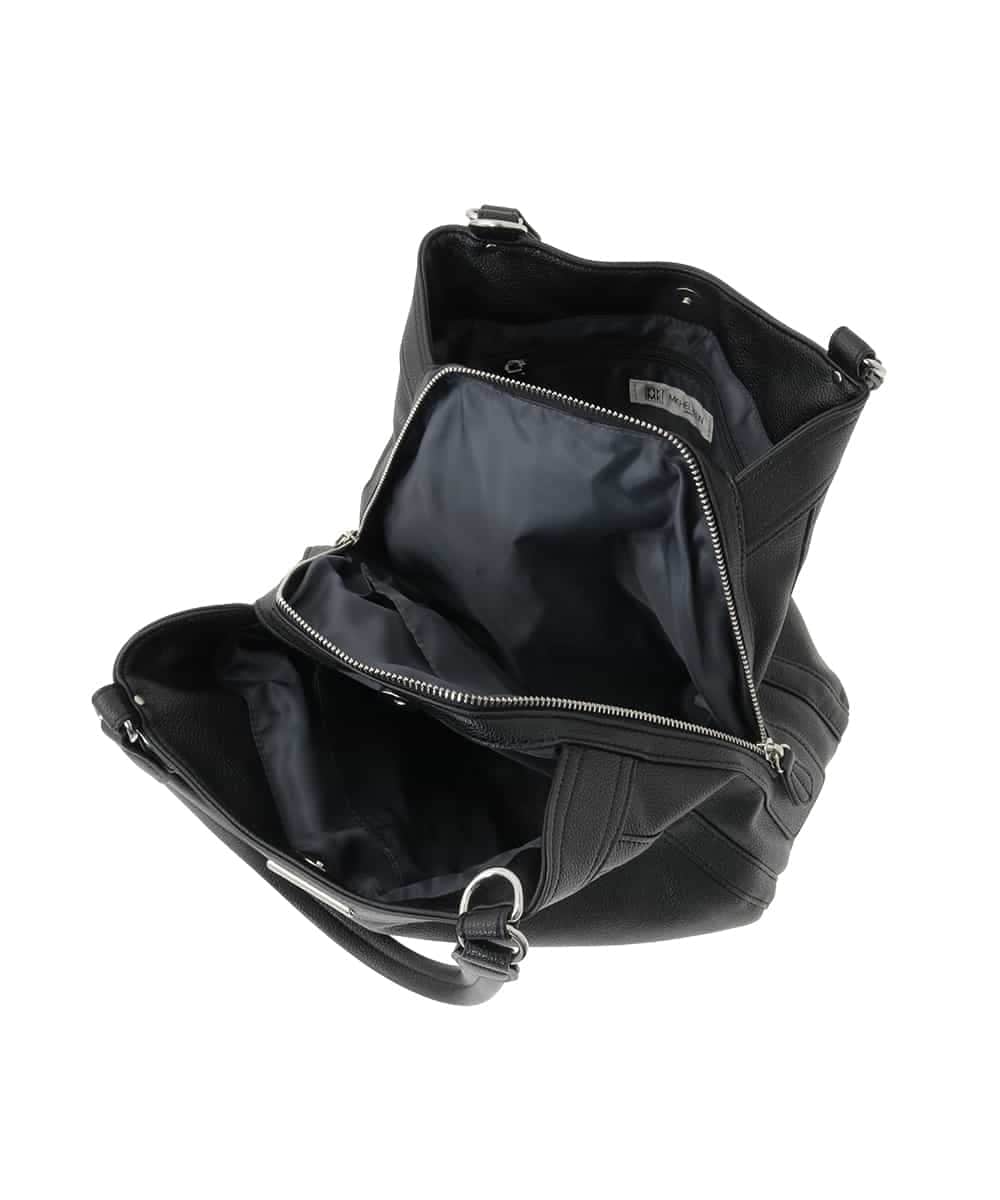 BKCGD07160 MK MICHEL KLEIN BAG(MK ミッシェルクラン バッグ) [2WAY]合成皮革タックデザインバッグ ライトブルー