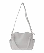 BKCGD08150 MK MICHEL KLEIN BAG(MK ミッシェルクラン バッグ) [2WAY]サイドポケットデザイントートバッグ ライトグレー