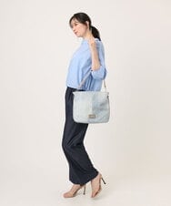 BKCGD09150 MK MICHEL KLEIN BAG(MK ミッシェルクラン バッグ) [2WAY]メタルタグアクセントショルダーバッグ ネイビー