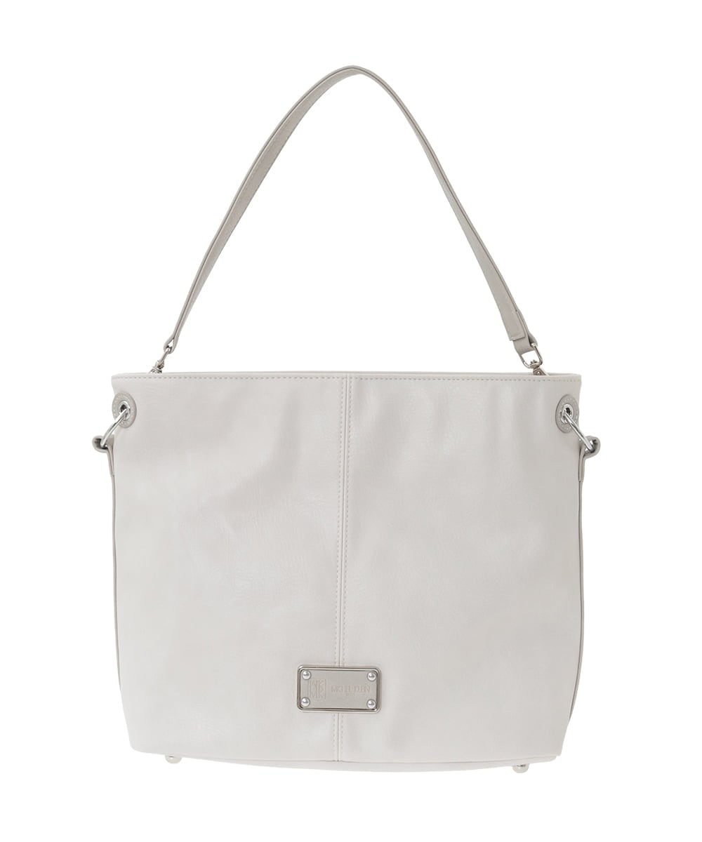 BKCGD09150 MK MICHEL KLEIN BAG(MK ミッシェルクラン バッグ) [2WAY]メタルタグアクセントショルダーバッグ ネイビー