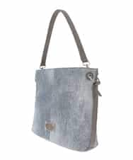 BKCGD09150 MK MICHEL KLEIN BAG(MK ミッシェルクラン バッグ) [2WAY]メタルタグアクセントショルダーバッグ ネイビー