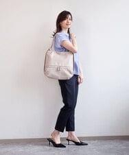 BKCGD26165 MK MICHEL KLEIN BAG(MK ミッシェルクラン バッグ) [2WAY]パンチングデザイン変形トートバッグ ピンクベージュ