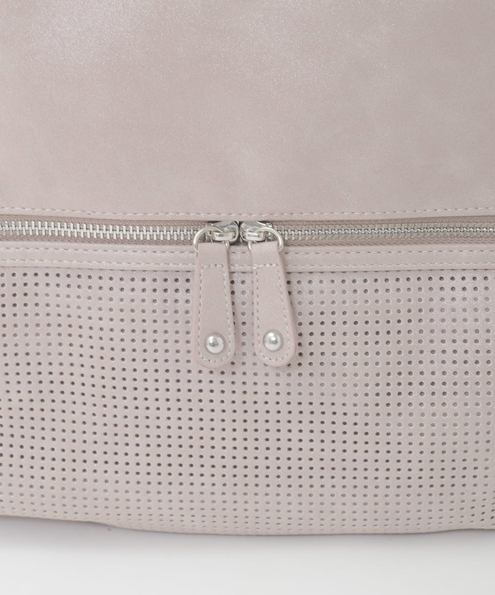 BKCGD26165 MK MICHEL KLEIN BAG(MK ミッシェルクラン バッグ) [2WAY]パンチングデザイン変形トートバッグ ベージュ