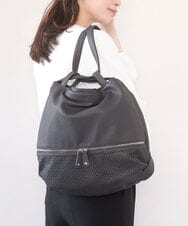 BKCGD26165 MK MICHEL KLEIN BAG(MK ミッシェルクラン バッグ) [2WAY]パンチングデザイン変形トートバッグ グレー