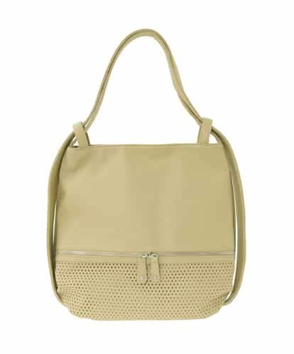 BKCGD26165 MK MICHEL KLEIN BAG [2WAY]パンチングデザイン変形トートバッグ