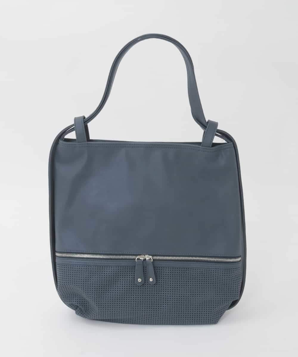 BKCGD26165 MK MICHEL KLEIN BAG(MK ミッシェルクラン バッグ) [2WAY]パンチングデザイン変形トートバッグ ネイビー