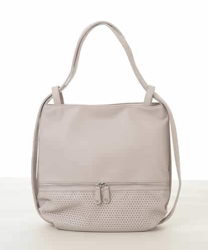 BKCGD26165 MK MICHEL KLEIN BAG [2WAY]パンチングデザイン変形トートバッグ