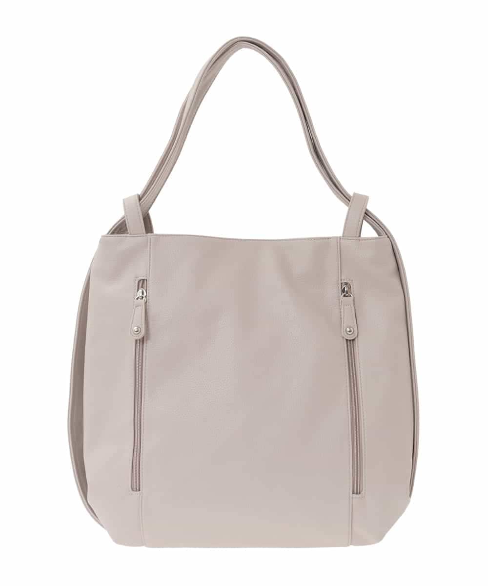 BKCGD26165 MK MICHEL KLEIN BAG(MK ミッシェルクラン バッグ) [2WAY]パンチングデザイン変形トートバッグ ベージュ