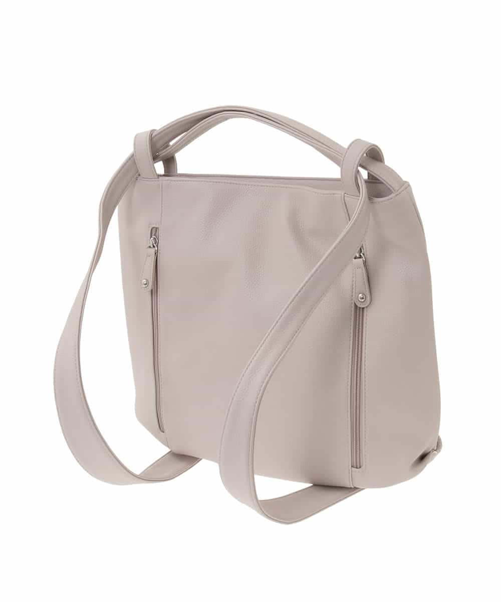 BKCGD26165 MK MICHEL KLEIN BAG(MK ミッシェルクラン バッグ) [2WAY]パンチングデザイン変形トートバッグ ベージュ