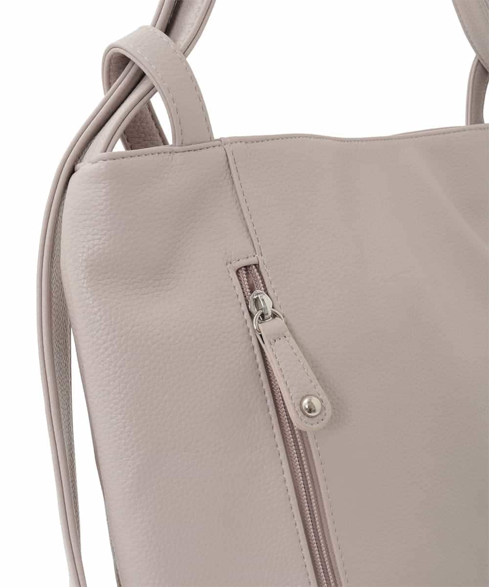 BKCGD26165 MK MICHEL KLEIN BAG(MK ミッシェルクラン バッグ) [2WAY]パンチングデザイン変形トートバッグ ベージュ