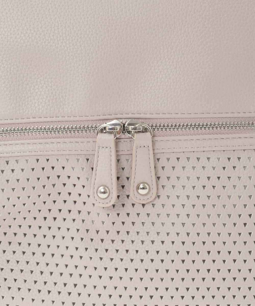 BKCGD26165 MK MICHEL KLEIN BAG(MK ミッシェルクラン バッグ) [2WAY]パンチングデザイン変形トートバッグ ベージュ