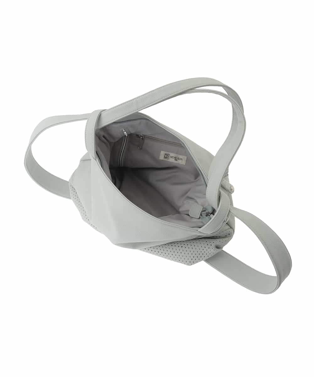 BKCGD26165 MK MICHEL KLEIN BAG(MK ミッシェルクラン バッグ) [2WAY]パンチングデザイン変形トートバッグ ベージュ