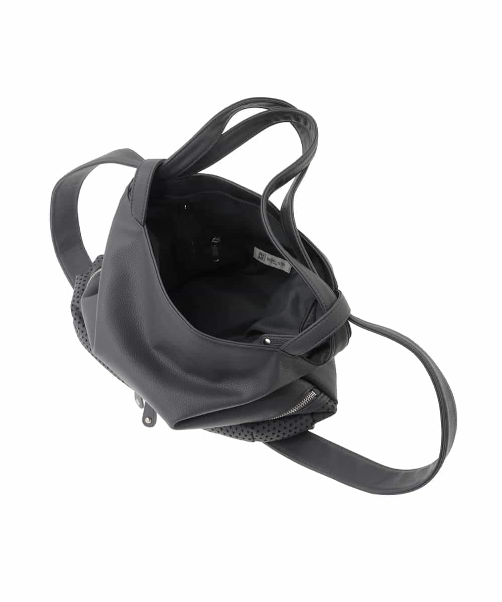 BKCGD26165 MK MICHEL KLEIN BAG(MK ミッシェルクラン バッグ) [2WAY]パンチングデザイン変形トートバッグ ベージュ