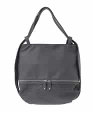 BKCGD26165 MK MICHEL KLEIN BAG(MK ミッシェルクラン バッグ) [2WAY]パンチングデザイン変形トートバッグ グレー