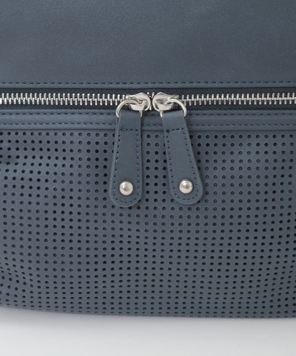 BKCGD28155 MK MICHEL KLEIN BAG(MK ミッシェルクラン バッグ) [2WAY]パンチングデザイン変形ミニトートバッグ ライトブルー