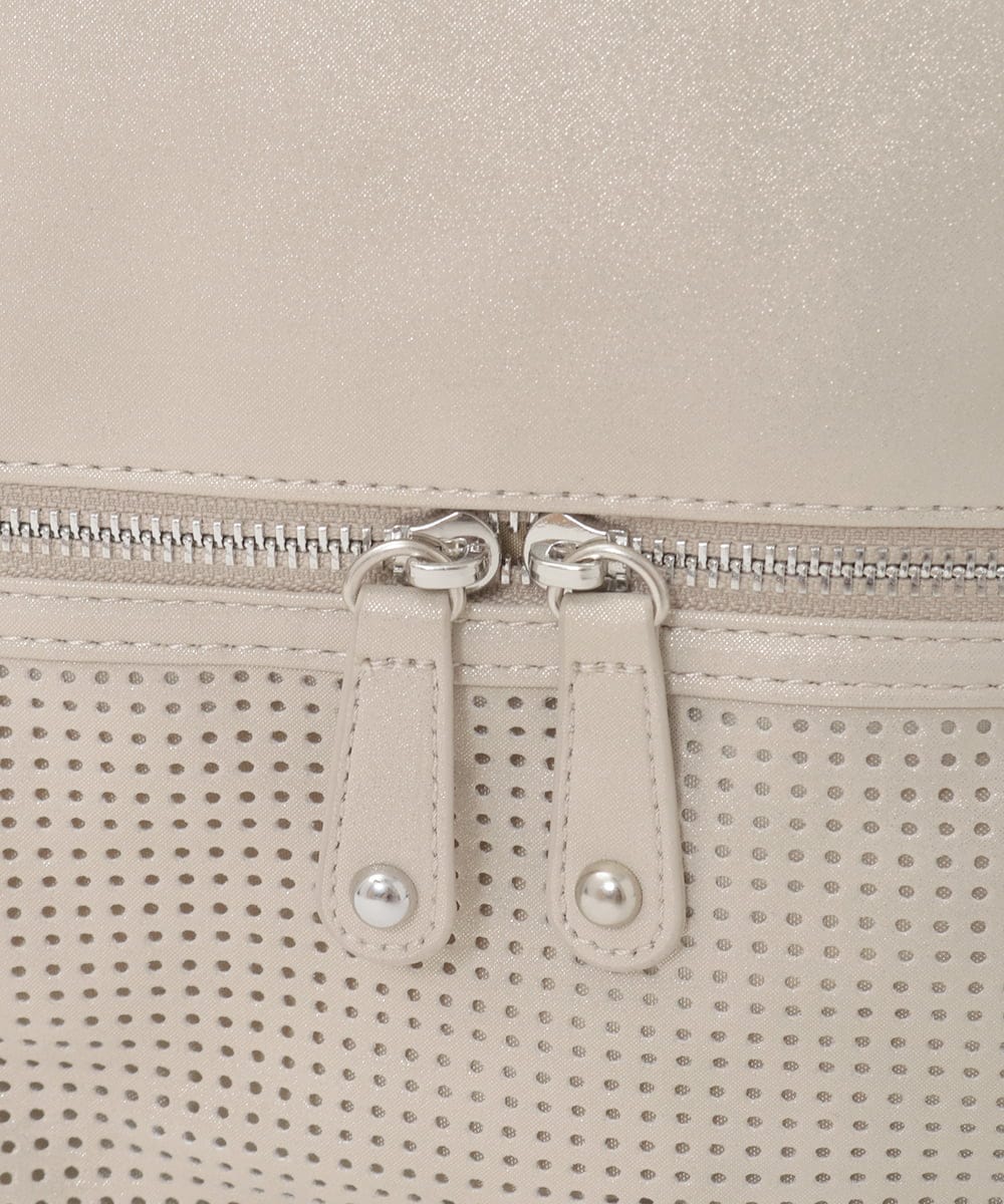 BKCGD28155 MK MICHEL KLEIN BAG(MK ミッシェルクラン バッグ) [2WAY]パンチングデザイン変形ミニトートバッグ ライトブルー
