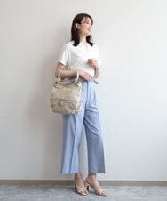 BKCGD28155 MK MICHEL KLEIN BAG(MK ミッシェルクラン バッグ) [2WAY]パンチングデザイン変形ミニトートバッグ ライトブルー