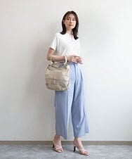BKCGD28155 MK MICHEL KLEIN BAG(MK ミッシェルクラン バッグ) [2WAY]パンチングデザイン変形ミニトートバッグ ライトブルー