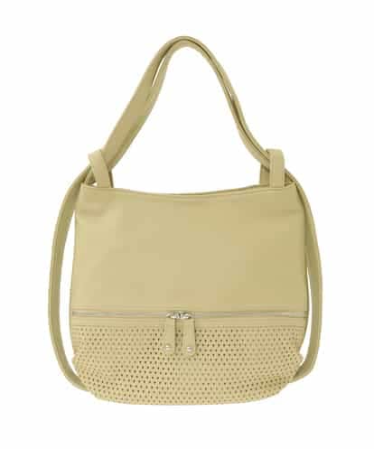 BKCGD28155 MK MICHEL KLEIN BAG [2WAY]パンチングデザイン変形ミニトートバッグ