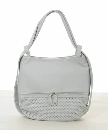 BKCGD28155 MK MICHEL KLEIN BAG [2WAY]パンチングデザイン変形ミニトートバッグ