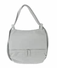 BKCGD28155 MK MICHEL KLEIN BAG(MK ミッシェルクラン バッグ) [2WAY]パンチングデザイン変形ミニトートバッグ ライトブルー