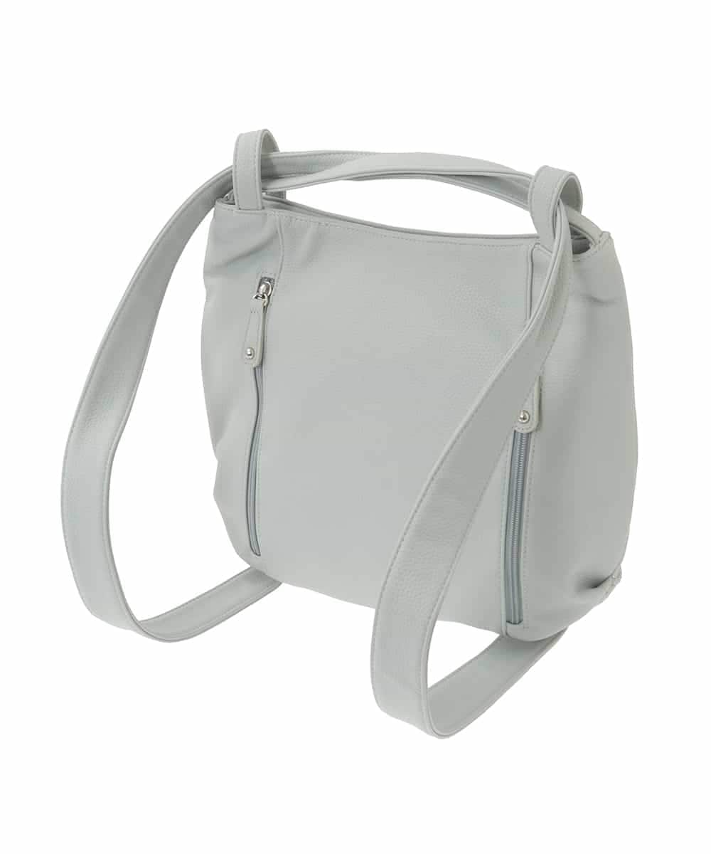 BKCGD28155 MK MICHEL KLEIN BAG(MK ミッシェルクラン バッグ) [2WAY]パンチングデザイン変形ミニトートバッグ ライトブルー