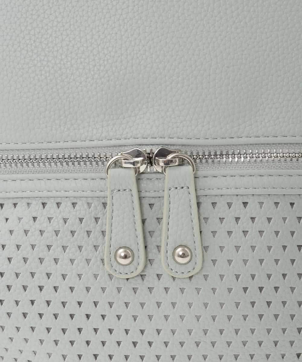 BKCGD28155 MK MICHEL KLEIN BAG(MK ミッシェルクラン バッグ) [2WAY]パンチングデザイン変形ミニトートバッグ ライトブルー