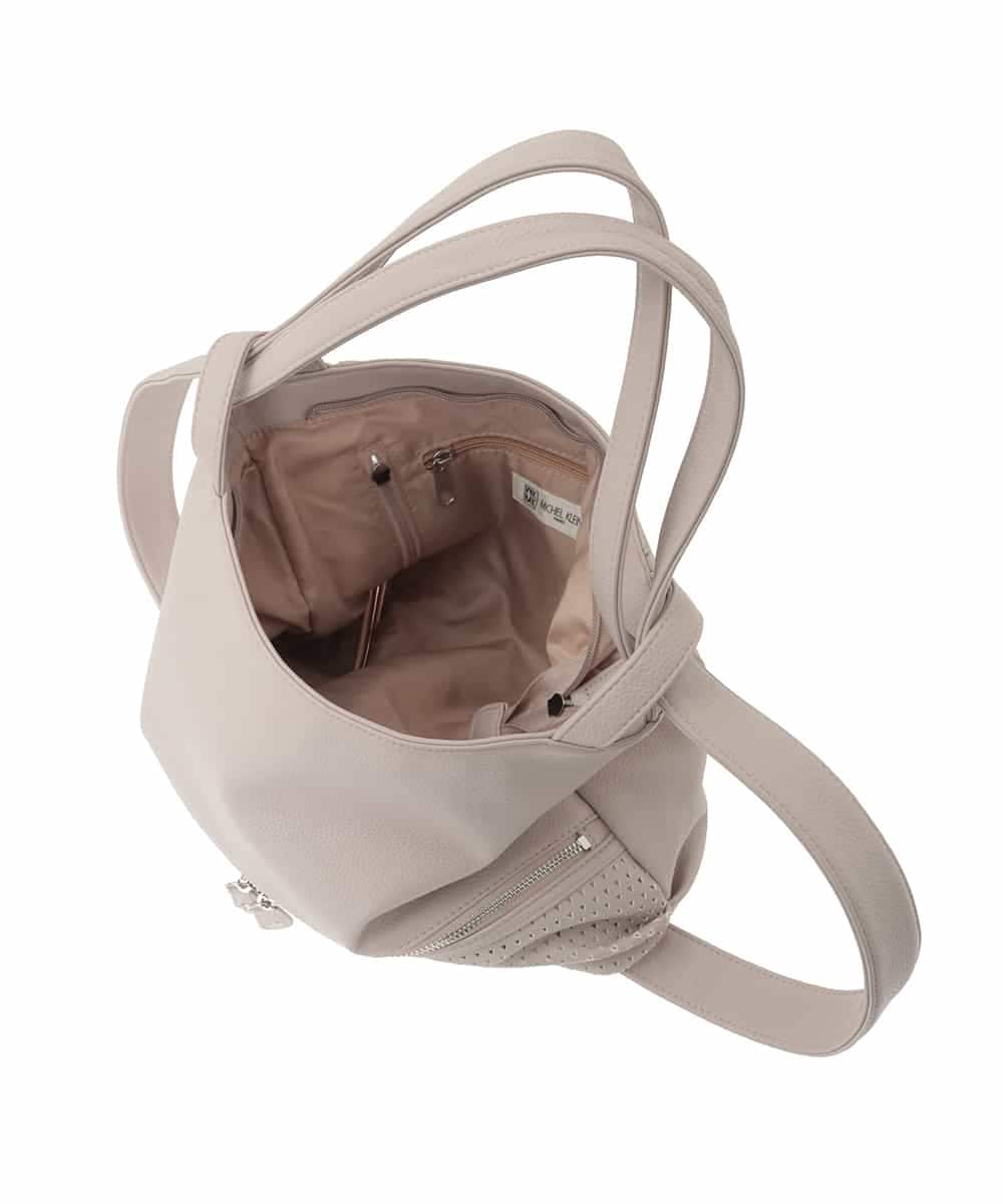 BKCGD28155 MK MICHEL KLEIN BAG(MK ミッシェルクラン バッグ) [2WAY]パンチングデザイン変形ミニトートバッグ ライトブルー