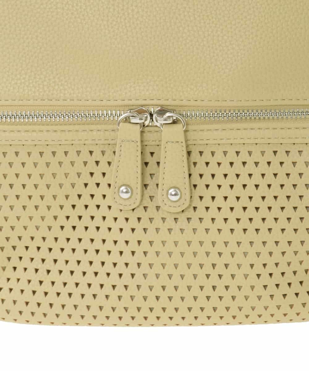 BKCGD28155 MK MICHEL KLEIN BAG(MK ミッシェルクラン バッグ) [2WAY]パンチングデザイン変形ミニトートバッグ ライトブルー