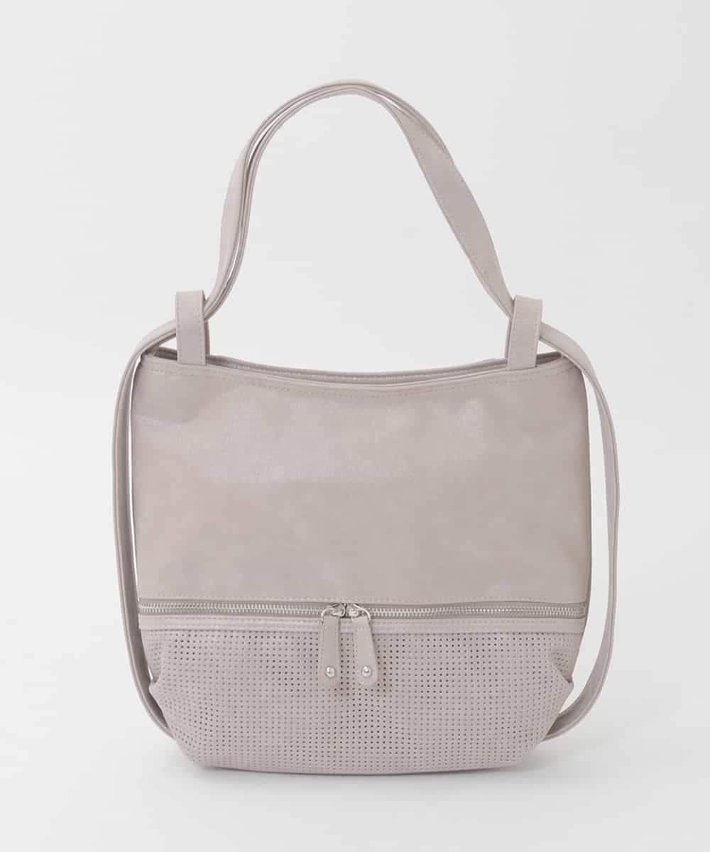 BKCGD28155 MK MICHEL KLEIN BAG(MK ミッシェルクラン バッグ) [2WAY]パンチングデザイン変形ミニトートバッグ ラベンダー