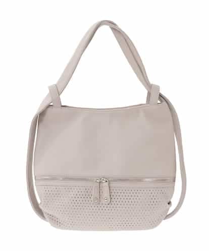 BKCGD28155 MK MICHEL KLEIN BAG [2WAY]パンチングデザイン変形ミニトートバッグ