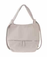 BKCGD28155 MK MICHEL KLEIN BAG(MK ミッシェルクラン バッグ) [2WAY]パンチングデザイン変形ミニトートバッグ ベージュ