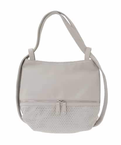 BKCGD28155 MK MICHEL KLEIN BAG [2WAY]パンチングデザイン変形ミニトートバッグ