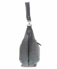 BKCGG49130 MK MICHEL KLEIN BAG(MK ミッシェルクラン バッグ) 【2WAY】フラワーパンチングショルダーバッグ ネイビー