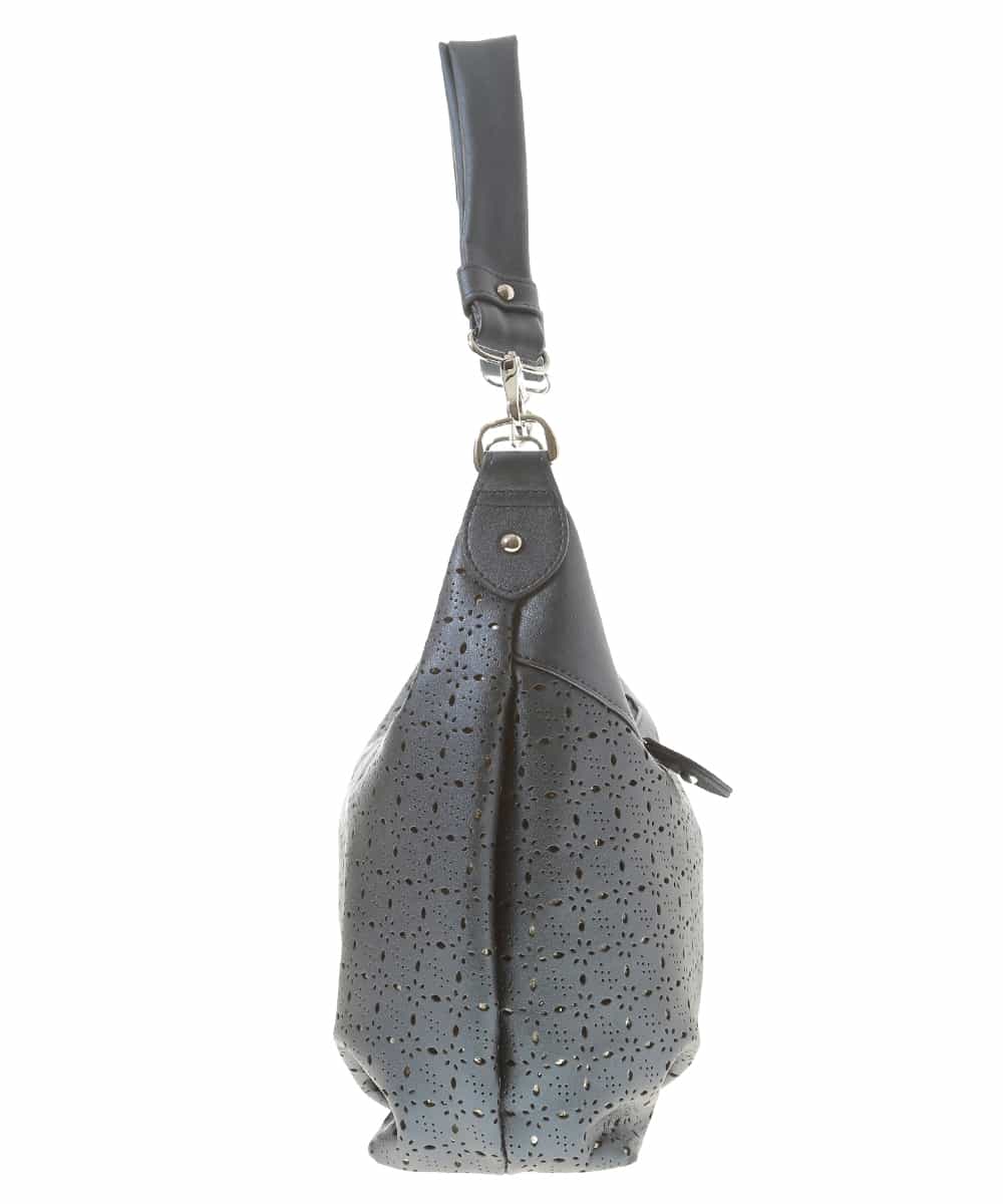 BKCGG49130 MK MICHEL KLEIN BAG(MK ミッシェルクラン バッグ) 【2WAY】フラワーパンチングショルダーバッグ ネイビー