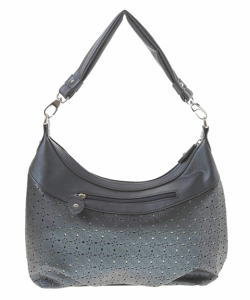 BKCGG49130 MK MICHEL KLEIN BAG(MK ミッシェルクラン バッグ) 【2WAY】フラワーパンチングショルダーバッグ ネイビー