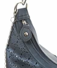 BKCGG49130 MK MICHEL KLEIN BAG(MK ミッシェルクラン バッグ) 【2WAY】フラワーパンチングショルダーバッグ ネイビー